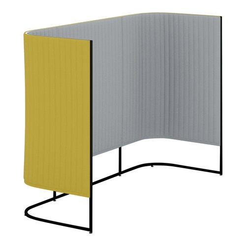 インフレームチェアハーフ片側2人用高さ135黒1S