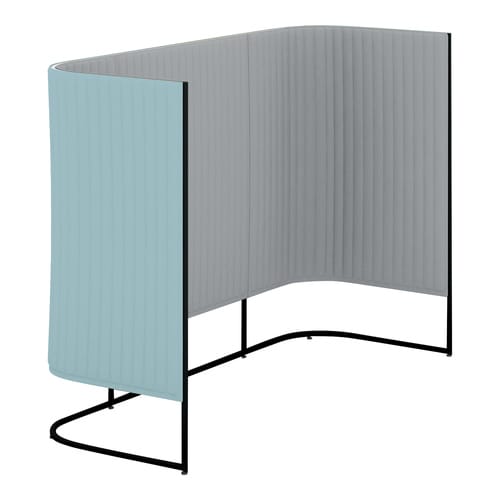 インフレームチェアハーフ片側2人用高さ135黒38