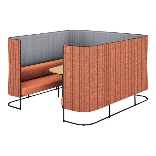 インフレームソファ6人用M高さ135黒0T