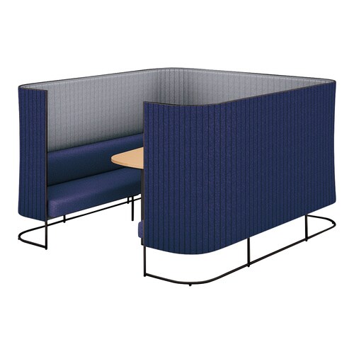 インフレームソファ6人用M高さ135黒7E