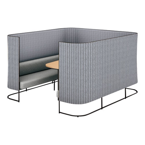 インフレームソファ6人用M高さ135黒ED