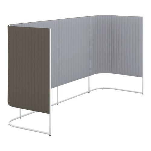 インフレームチェアハーフ片側3人用高さ135白B5