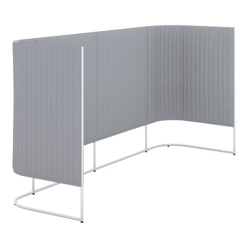 インフレームチェアハーフ片側3人用高さ135白ED