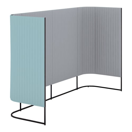 インフレームチェアハーフ片側3人用高さ165黒38