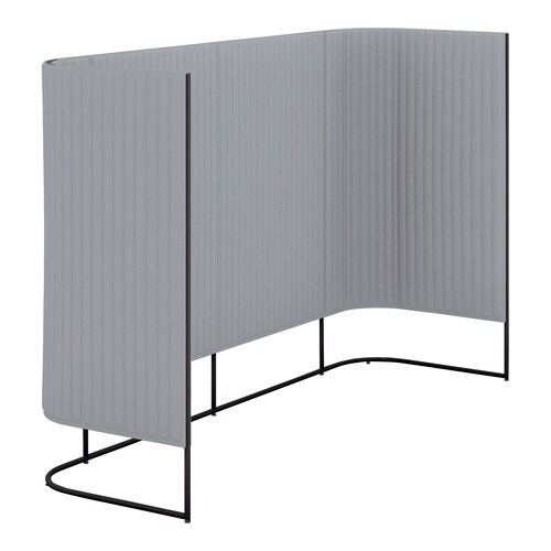 インフレームチェアハーフ片側3人用高さ165黒ED