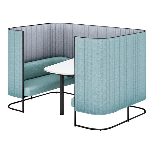 インフレームソファ4人用W高さ135黒38