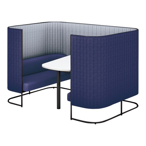 インフレームソファ4人用W高さ135黒7E