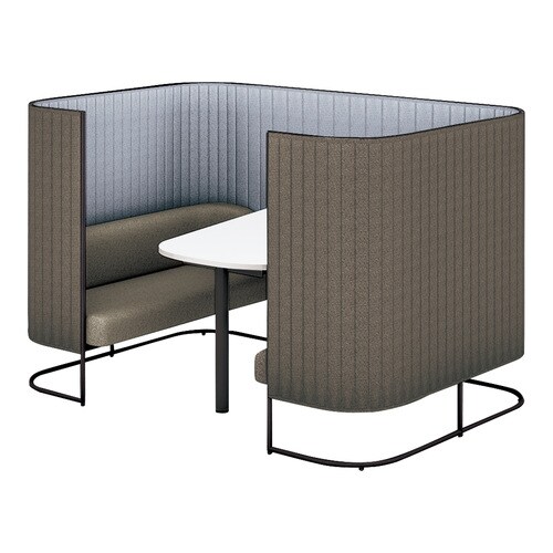 インフレームソファ4人用W高さ135黒B5