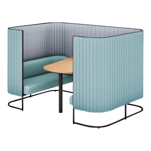 インフレームソファ4人用M高さ135黒38