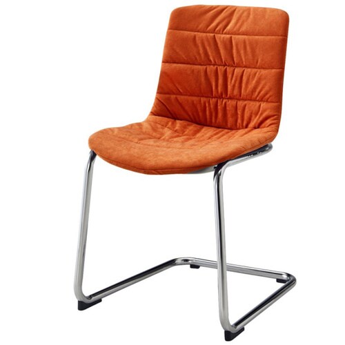 SCS−942オレンジシルバーカンチレバー脚肘無