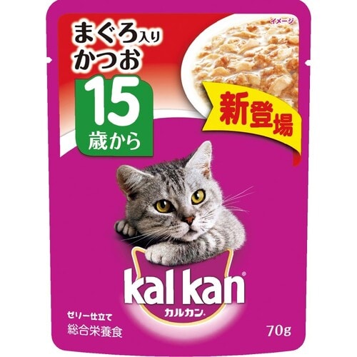 カルカンパウチ15歳まぐろ入りかつお70g