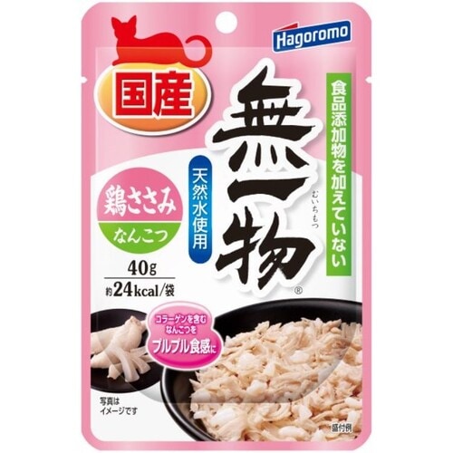 無一物パウチ鶏ささみ&なんこつ40g×12