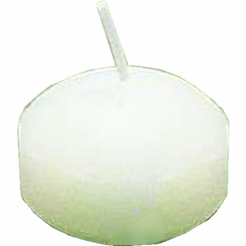 フラットキャンドル(24ヶ入)40045 ホワイト