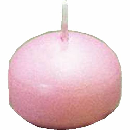 フラットキャンドル(24ヶ入)40045 ピンク