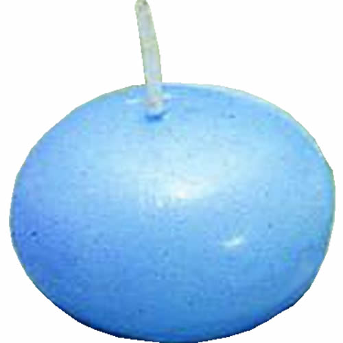 フラットキャンドル(24ヶ入)40045 ブルー