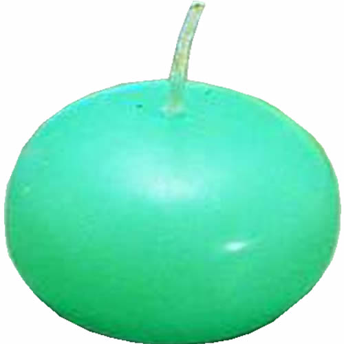 フラットキャンドル(24ヶ入)40045 グリーン