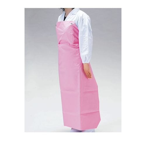 ワンタッチ胸付前掛 W−100 ピンク