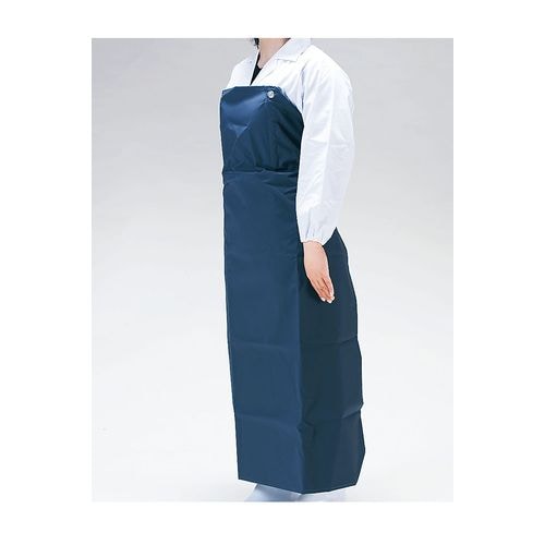 ワンタッチ胸付前掛 W−100 紺