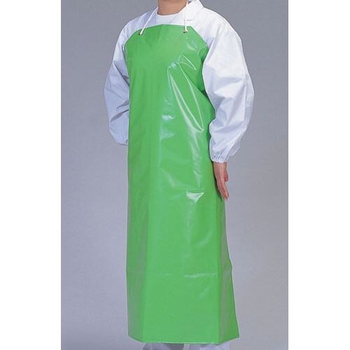 デリカウレタン胸付前掛 グリーン M