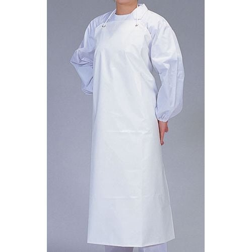 デリカウレタン胸付前掛 ホワイト M