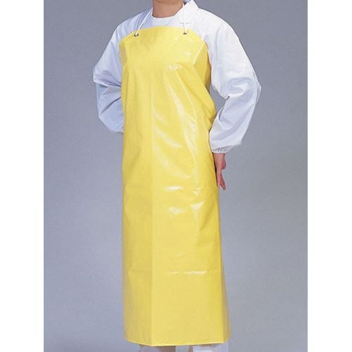 デリカウレタン胸付前掛 イエロー L