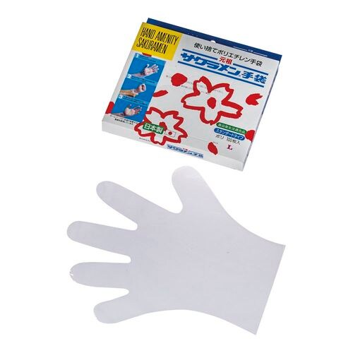 スタンダード手袋(100枚入) L ポリ透明