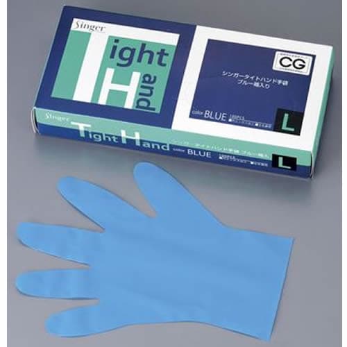 シンガー タイトハンド ブルー手袋M(100枚入)