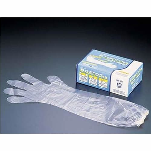 プロワーク ポリエチロング手袋 クリア(50枚入)