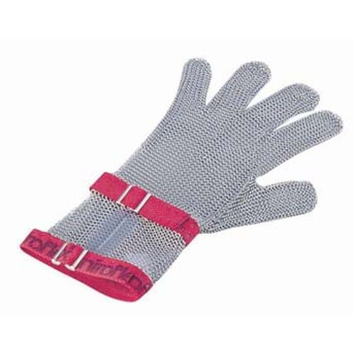 メッシュ手袋5本指 S C−S5白 ショートカフ付