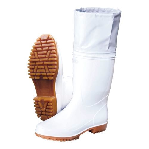 ゾナG5 カバー付白長靴 25cm