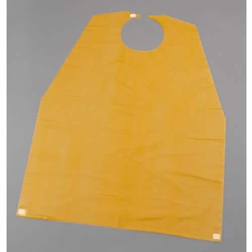 シール付介護用エプロン(50枚入) オレンジ