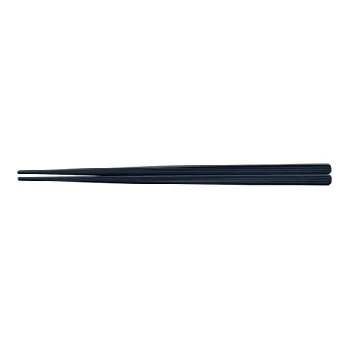 PBT筋目四角箸(10膳入) 黒 21cm