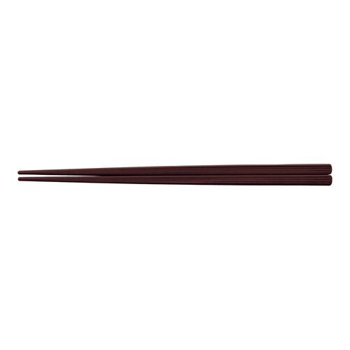 PBT筋目四角箸(10膳入) エンジ 21cm