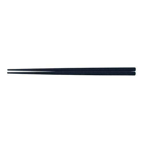 PBT筋目四角箸(10膳入) 黒 22.5cm