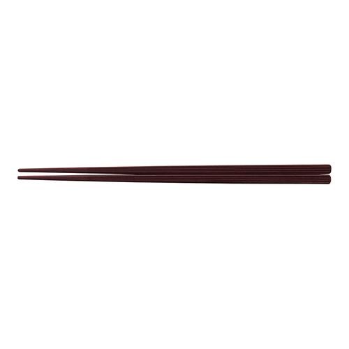 PBT筋目四角箸(10膳入) エンジ 22.5cm