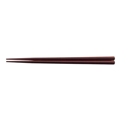 PBT筋目五角箸(10膳入) エンジ 21cm