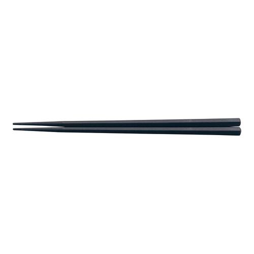 PBT筋目五角箸(10膳入) 黒 22.5cm