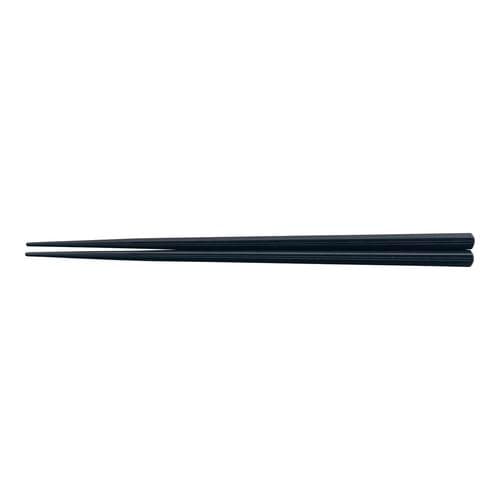 PBT筋目六角箸(10膳入) 黒 21cm