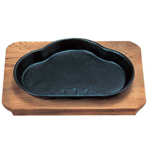 (S)和風ステーキ皿 焼杉 松