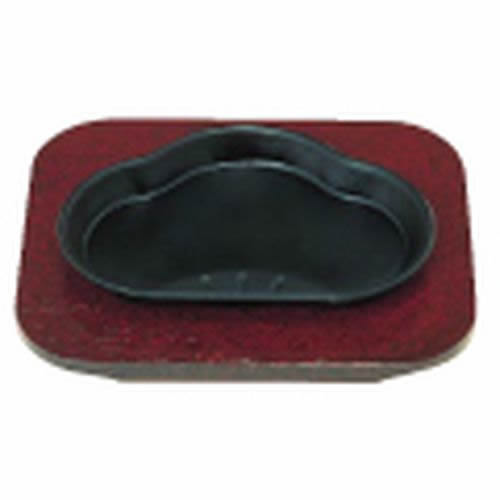 (S)和風ステーキ皿 漆調 松