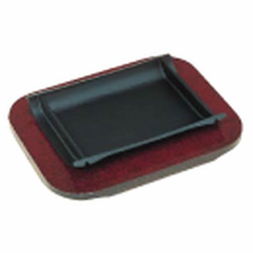 (S)和風ステーキ皿 漆調 竹