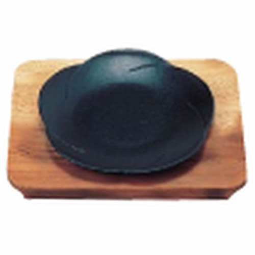 (S)和風ステーキ皿 焼杉 梅 小