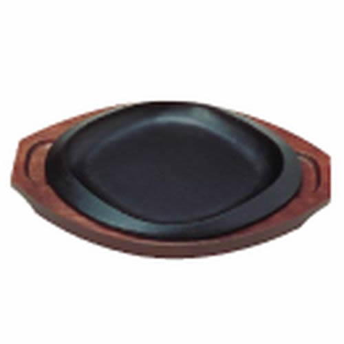 (S)ステーキ皿 菱丸型