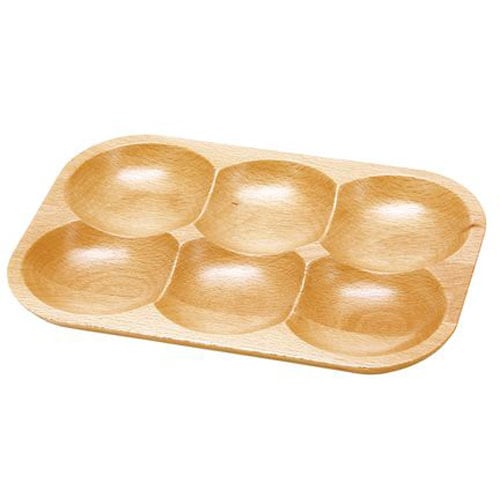 プール ウッドプレート 6ツ仕切 32062