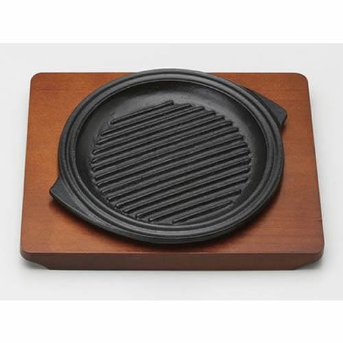 (S)ステーキ皿 グリル 丸 17cm