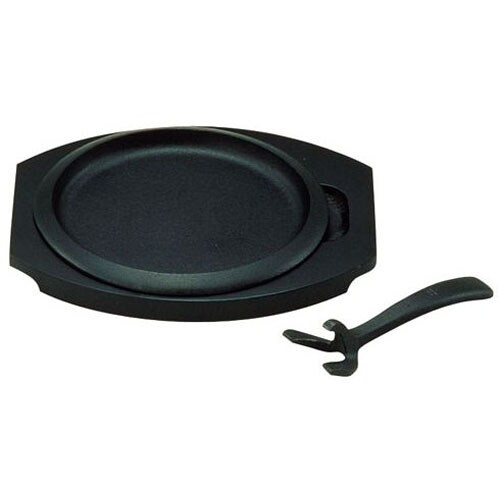 IKステーキ皿 デュエット2(黒)