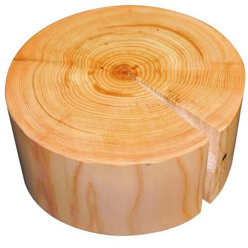 檜丸太ディスプレイ φ230×H100