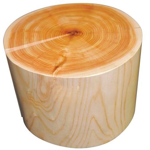 檜丸太ディスプレイ φ230×H150