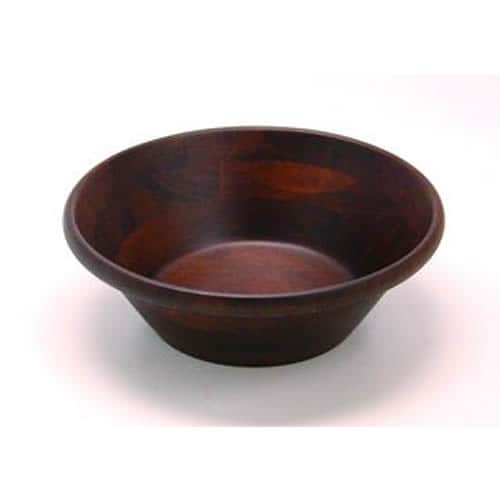 天然木サラダボウル こげ茶 24cm