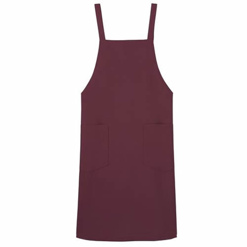 高温撥油加工エプロン RA−1895 (ワイン)